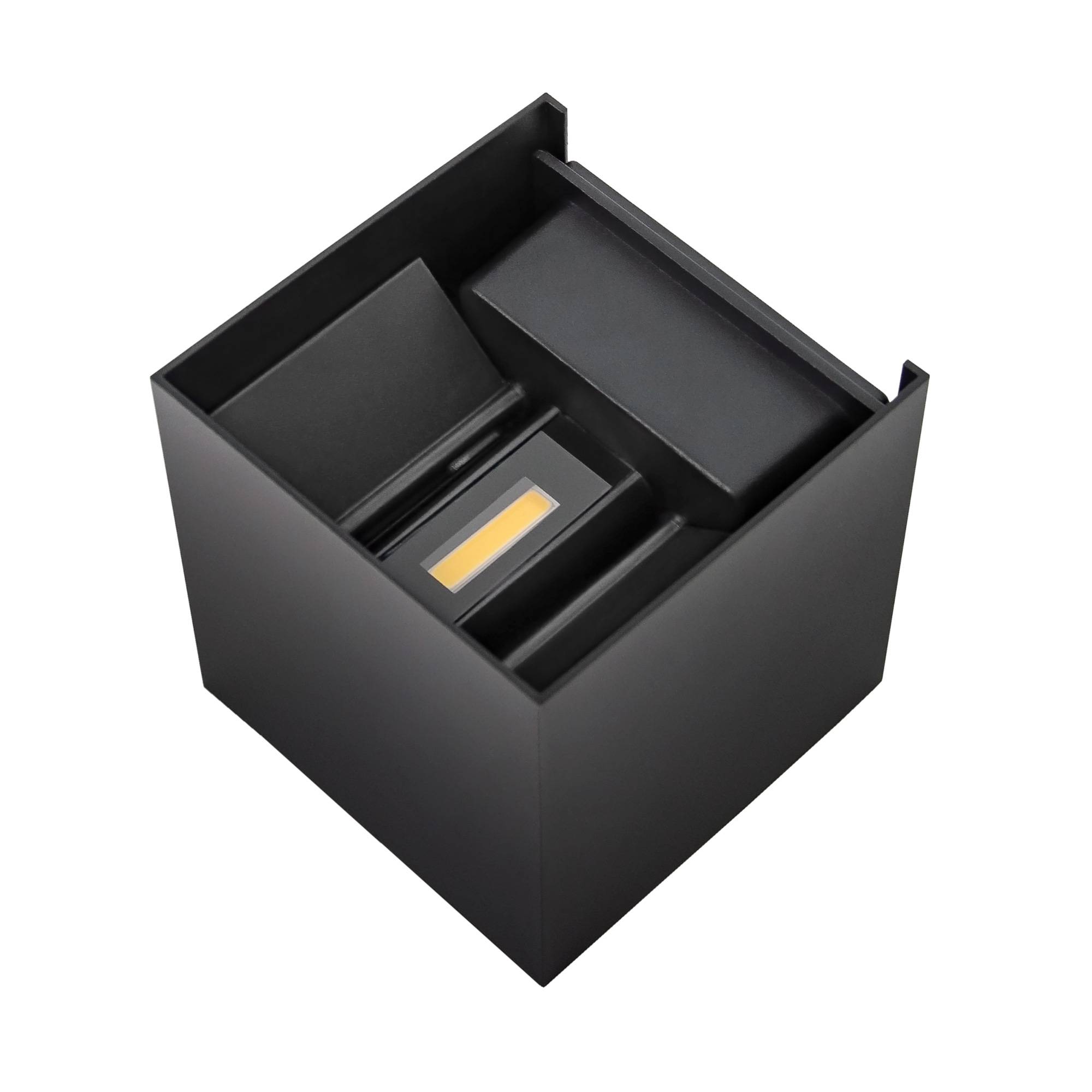 PremiumX Wandleuchte LWS7B LED Schwarz 7W 475 LM Wandlampe Leuchte Lampe Innen Außen IP65