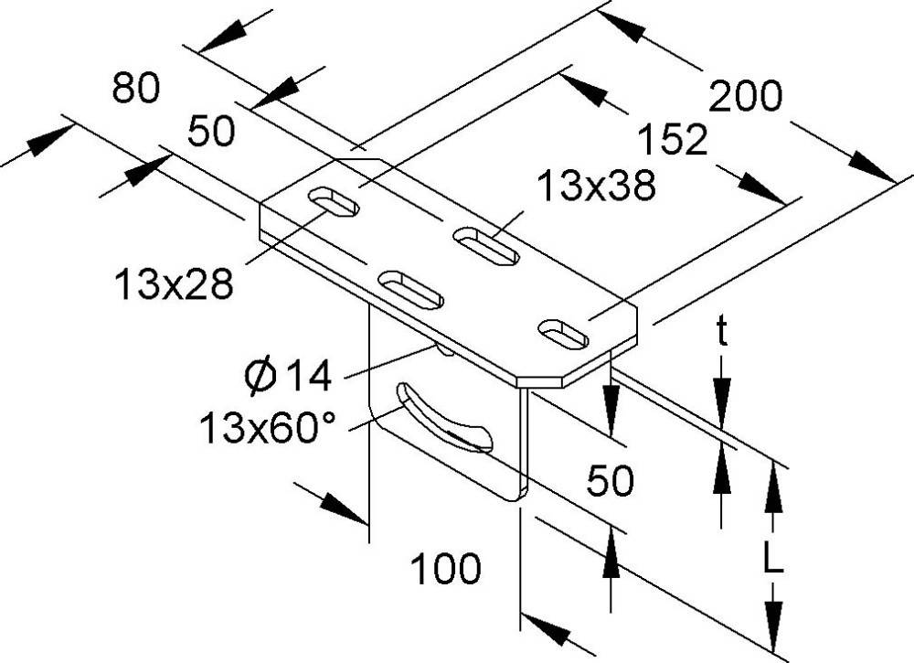 Niedax Kopfplatte KUGV 50 E3