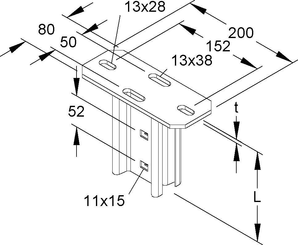 Niedax Kopfplatte KI 80