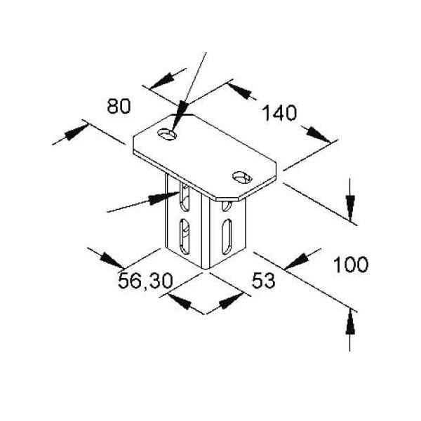 Niedax Schraubkopfplatte KU 5050