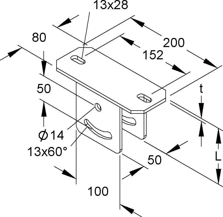 Niedax Kopfplatte KUGV 5050