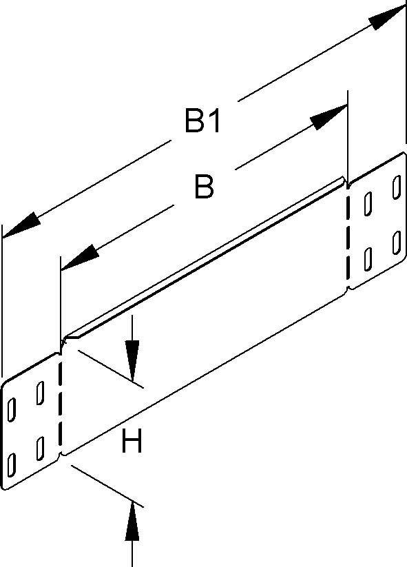 Niedax Rinnenabschlussblech RADS 100.100 S