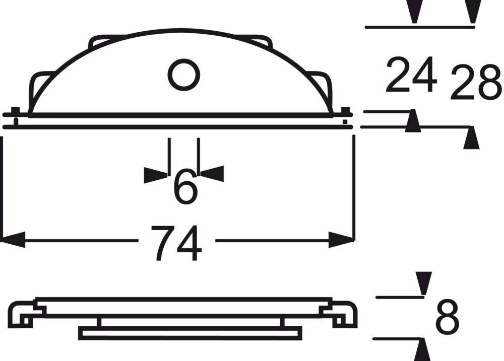 Busch-Jaeger Leitungseinführung aws 2136 W-54