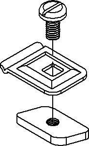 Niedax Trennsteghalter "F" KLWC 16 F