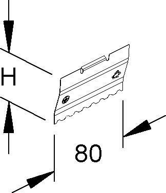 20 Stk. Niedax Trennstegverbinder RTV 50 E2
