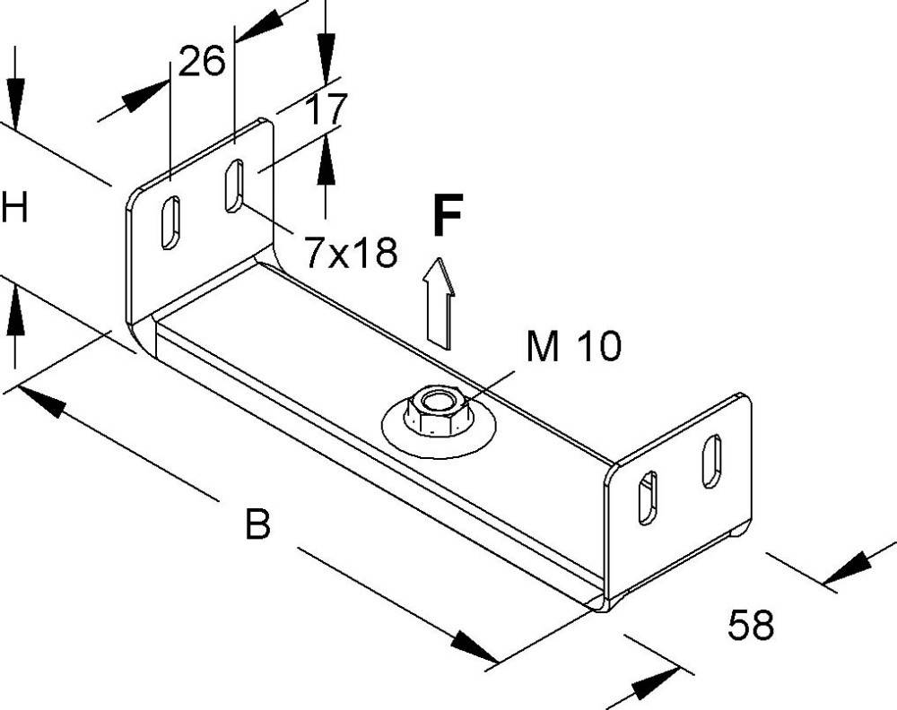 Niedax Aufhängebügel RTU 35.050