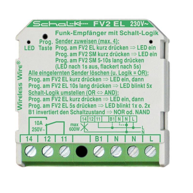 Schalk Funk-Empfänger m. Logik UP FV2 EL