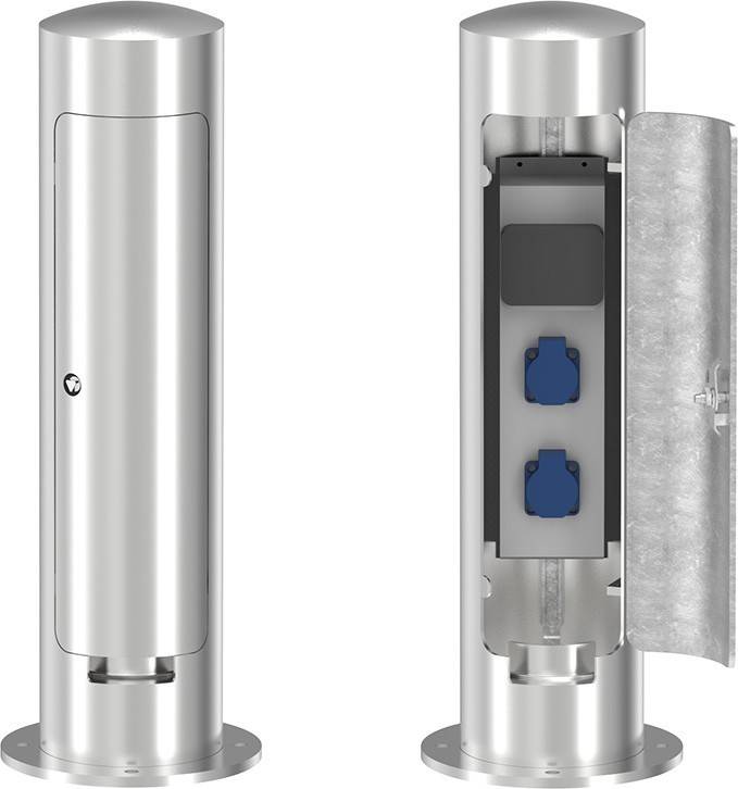 Leipziger Leuchten E-/W-Versorgungspoller 9.946.0993.312S