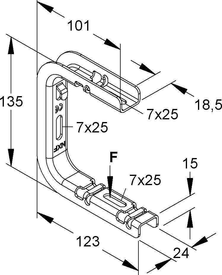 Niedax Zentralabhängung GTCB 50/100 E3