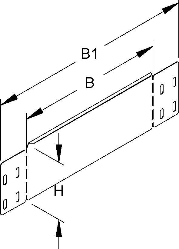 Niedax Rinnenabschlussblech RADS 110.100 S