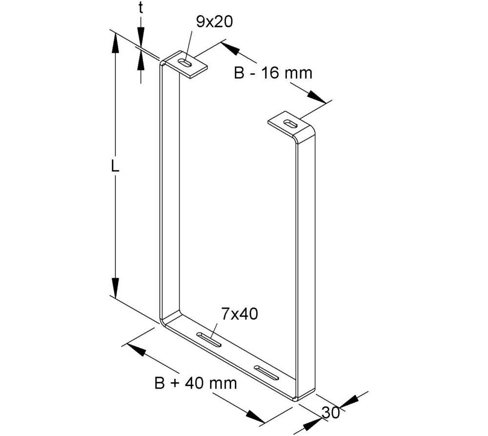 Niedax Tunnelabhängung Form A TAH-A 100/600 E3
