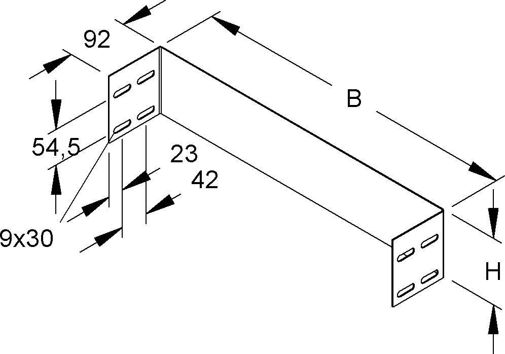 Niedax Abschlussstück WSAS 105.200 S