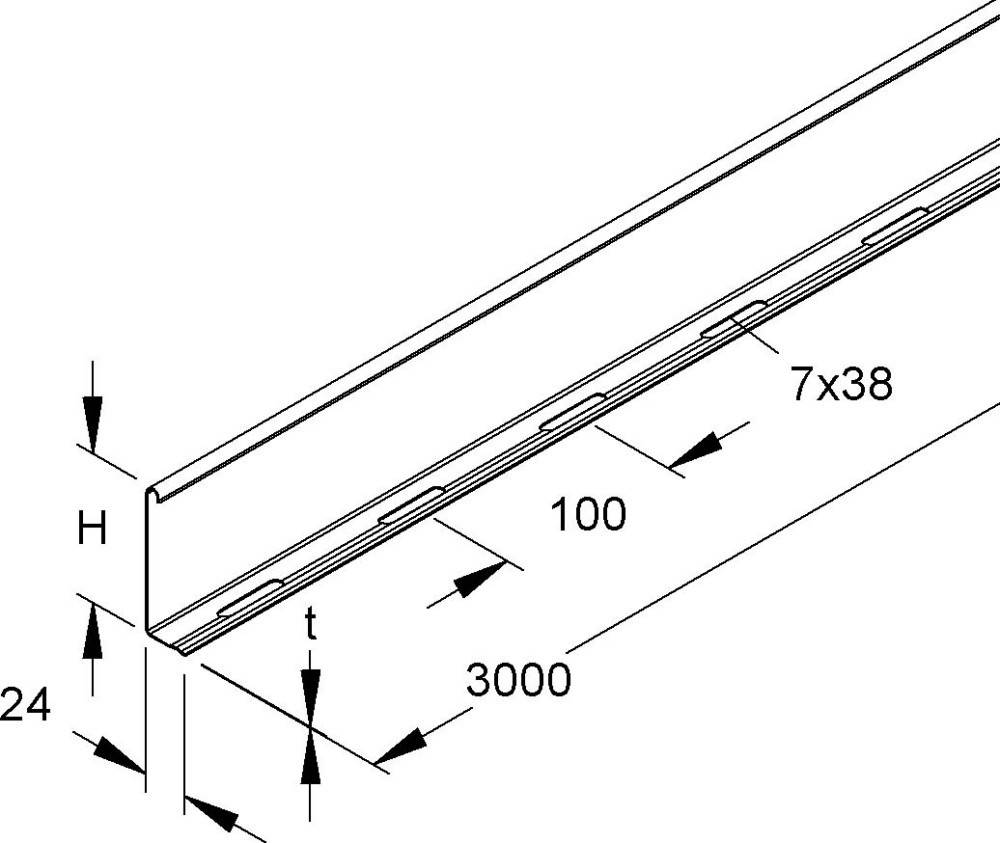 3 Mtr. Niedax Trennsteg RW 85 F