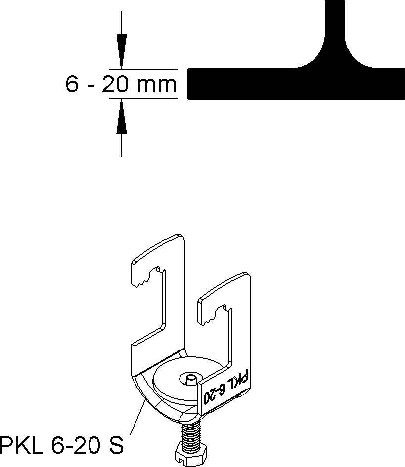 Niedax Profilklammer PKL 6-20 S