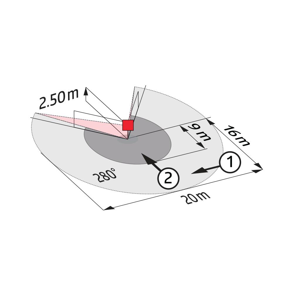 BEG Brück Electronic Bewegungsmelder LC-plus 280 schwarz