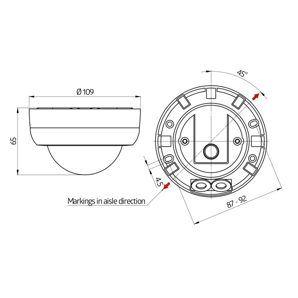 BEG Brück Electronic Decken-Bewegungsmelder PD4N-1C-K-AP