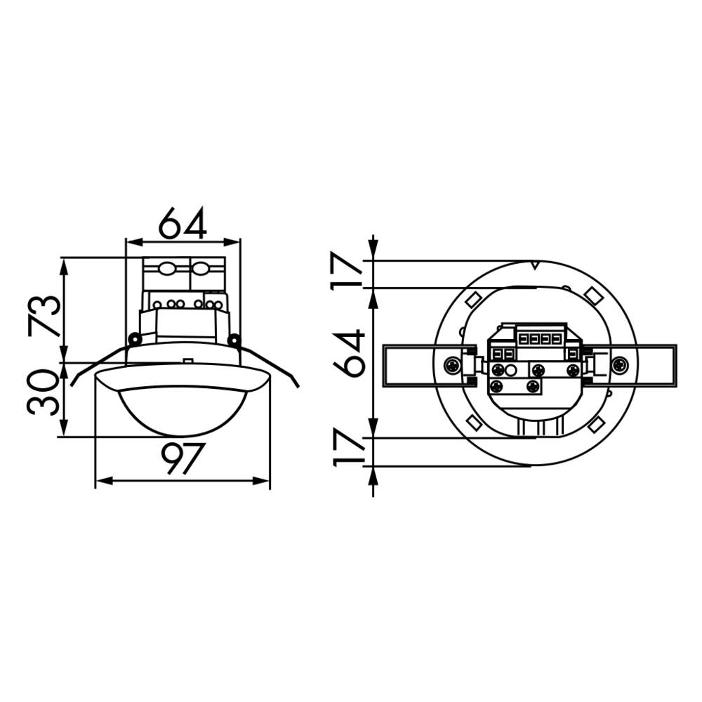 BEG Brück Electronic Präsenzmelder PD4-M-2C-K-DE