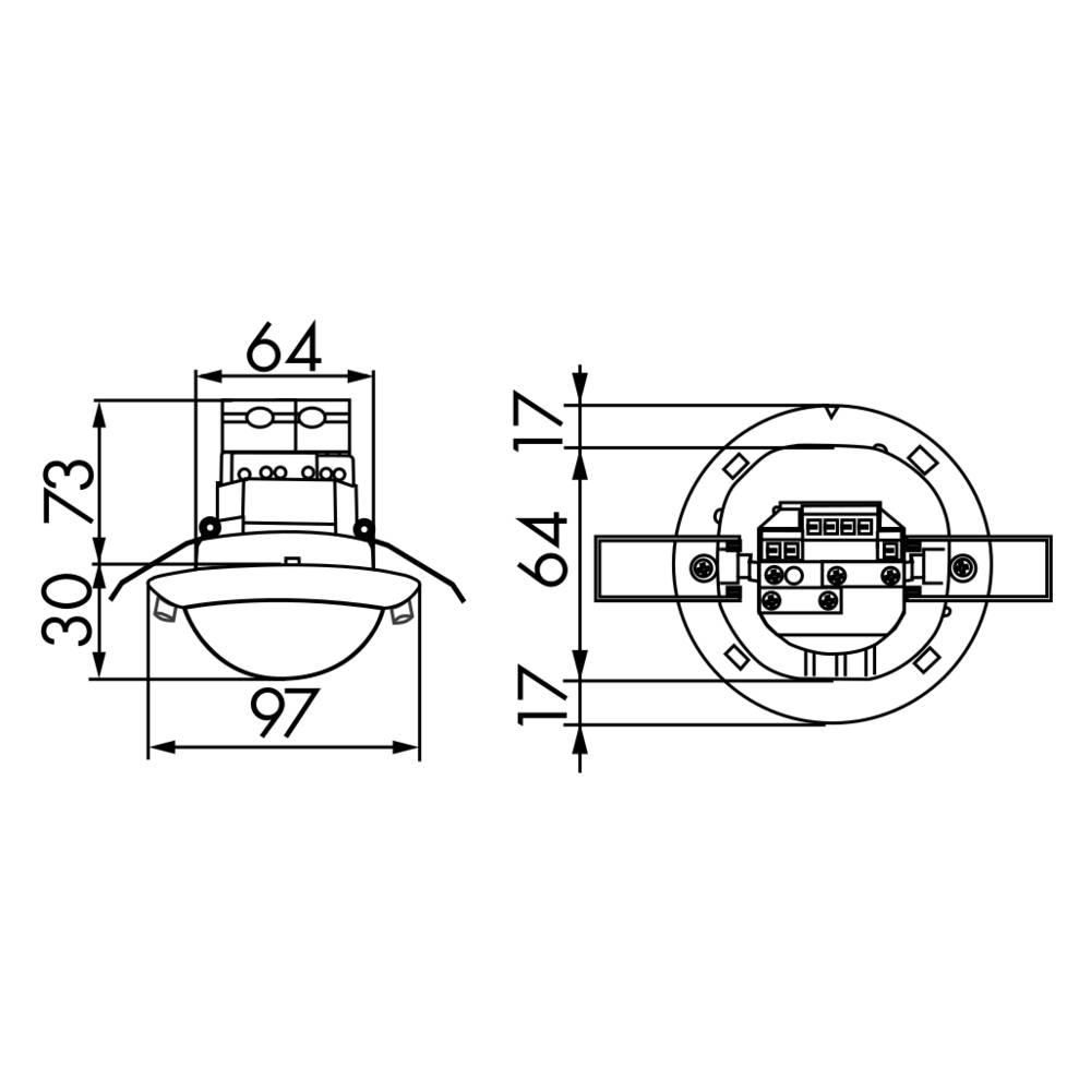 BEG Brück Electronic Präsenzmelder PD4-M-2C-DUO-DE