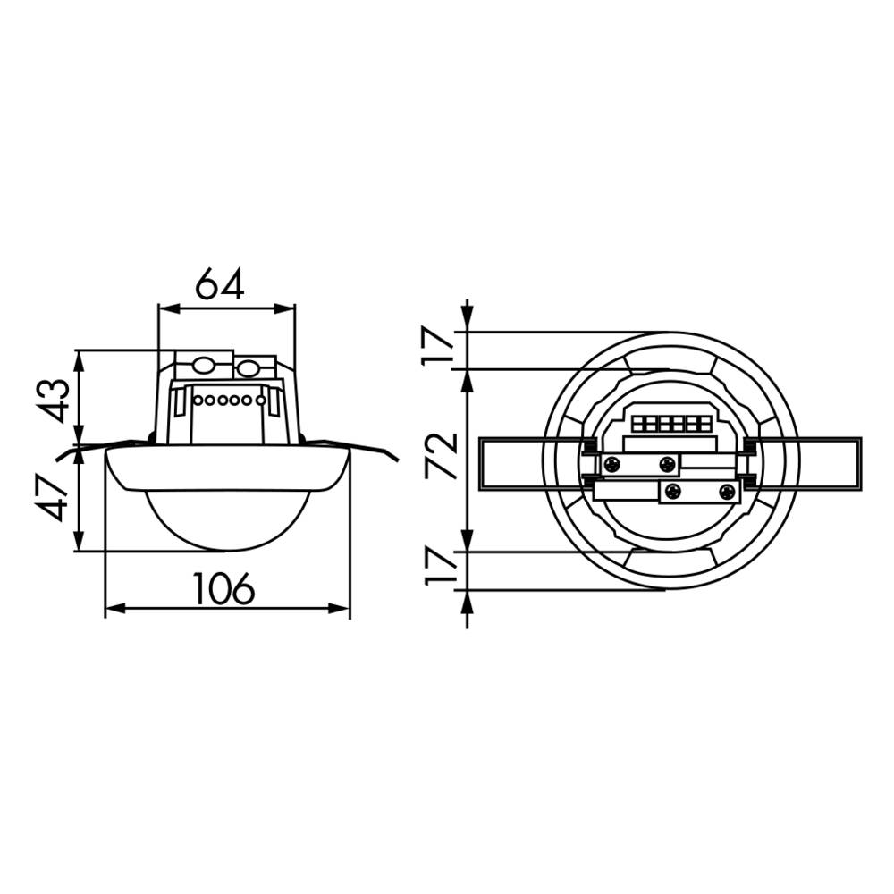 BEG Brück Electronic Präsenzmelder PD4N-1C-K-DE