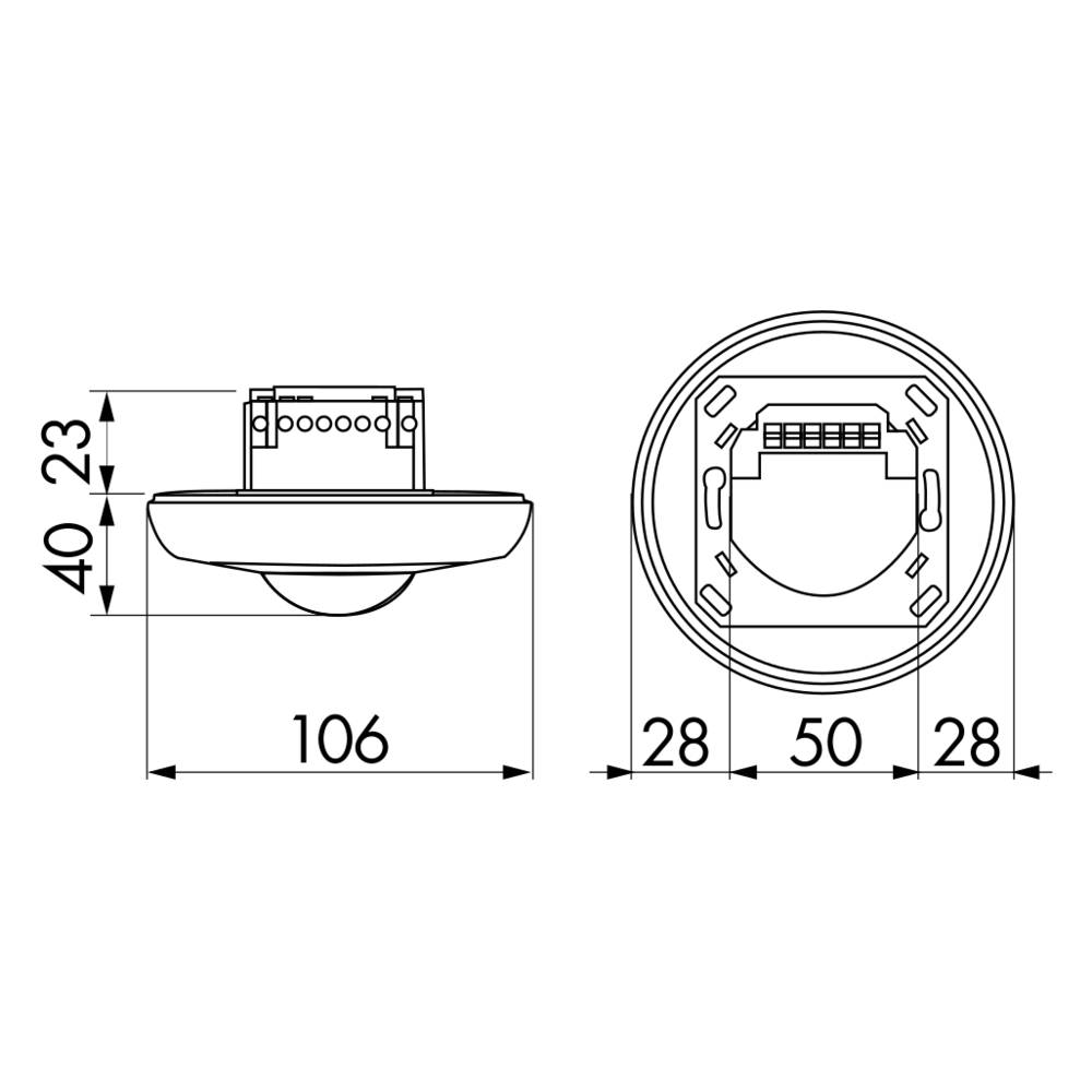 BEG Brück Electronic Decken-Bewegungsmelder PD3N-1C-UP
