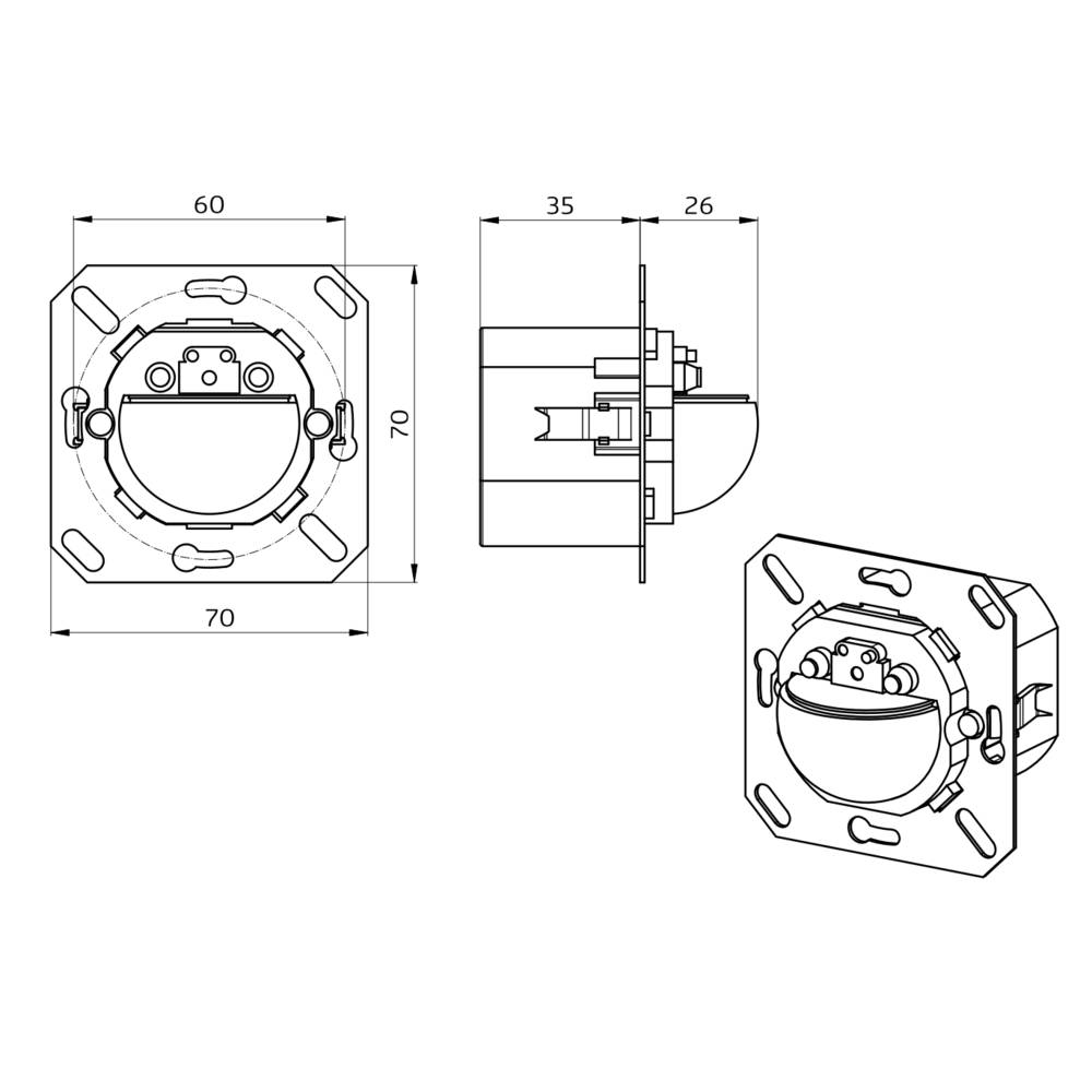 BEG Brück Electronic Präsenzmelder Indoor180KNXs-DXo.R.