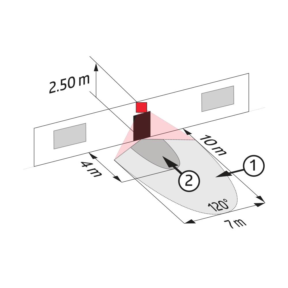 BEG Brück Electronic Multisensor LCMini120BMSDALI-2ws