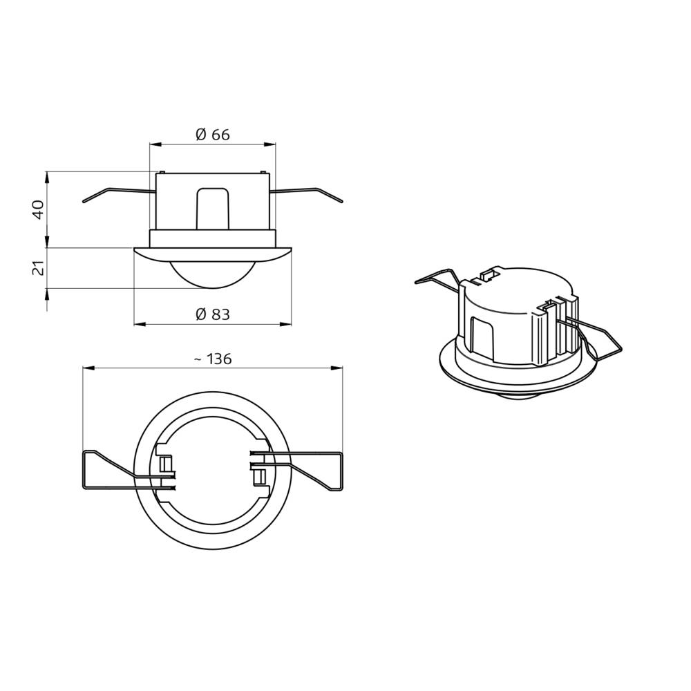 BEG Brück Electronic Präsenzmelder PD2N-BMS-DE DALI-2