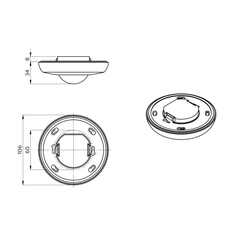BEG Brück Electronic Präsenzmelder PD2N-BMS-UP DALI-2