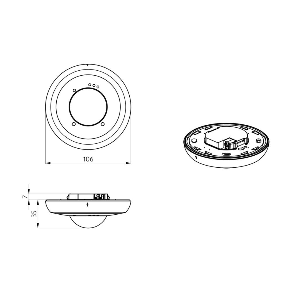 BEG Brück Electronic Präsenzmelder PD2NKNXsOCCULOGDX-UP