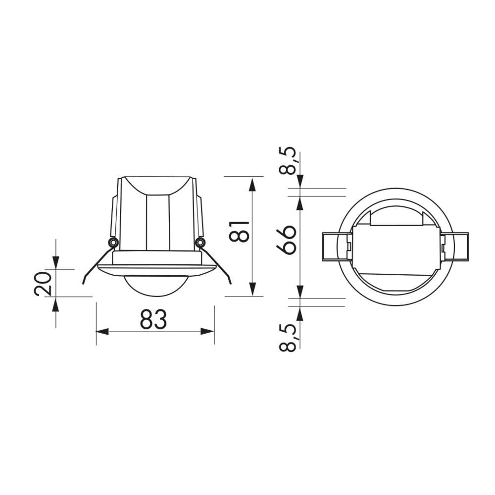 BEG Brück Electronic Bewegungsmelder PD3N-1C-NO-PF-DE