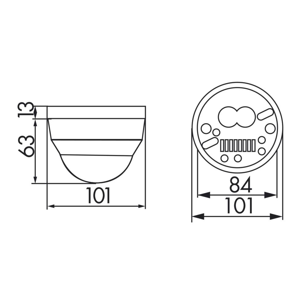 BEG Brück Electronic Präsenzmelder PD4-M-1C-K-PS-AP
