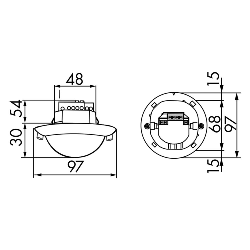 BEG Brück Electronic Präsenzmelder PD4-M-2C-DUO-UP