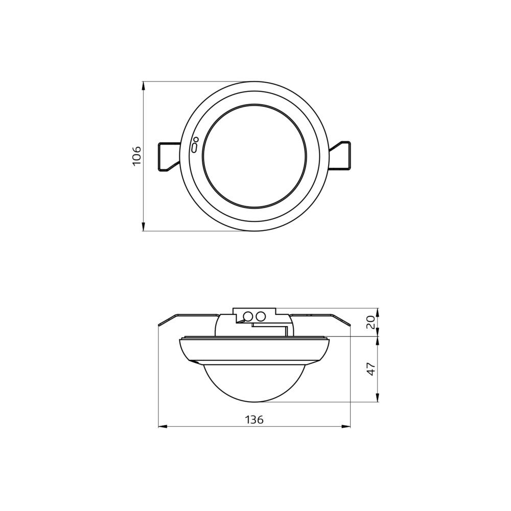 BEG Brück Electronic Präsenzmelder PD4N-KNXs-DX-DE