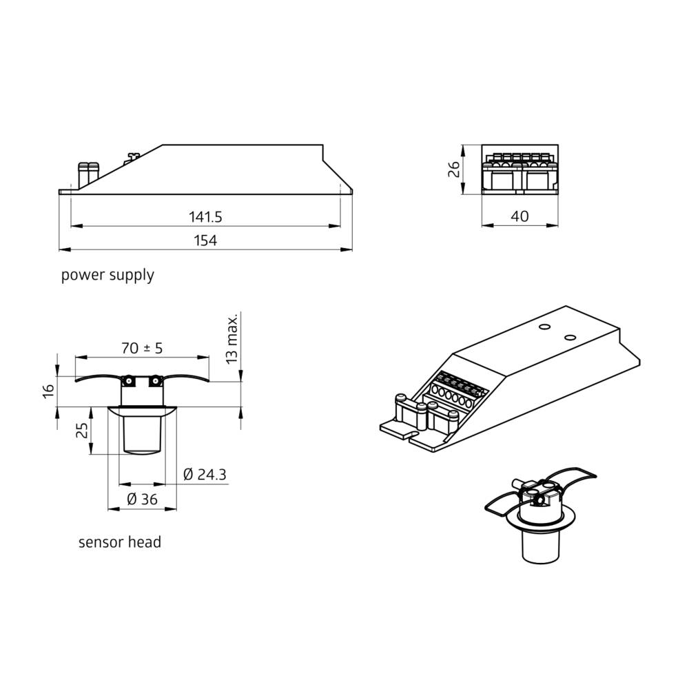BEG Brück Electronic Präsenzmelder PD9M1CSDBIP65GHDE ws