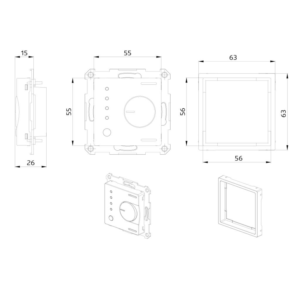 BEG Brück Electronic Temperaturregler WS-VOC-HVAC-KNX