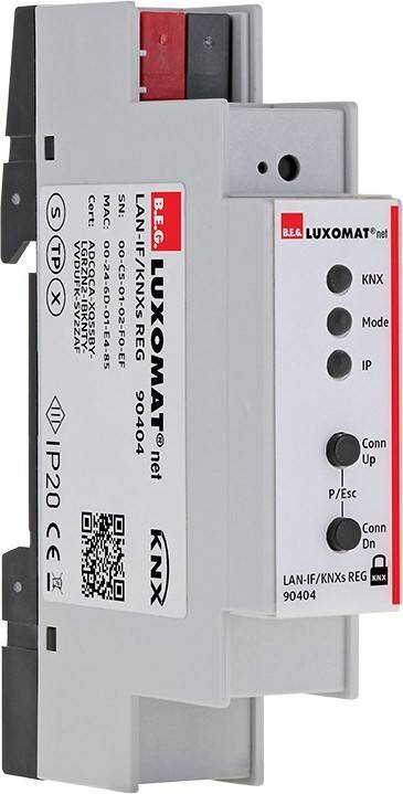 BEG Brück Electronic KNX-IP-Schnittstelle LAN-IF/KNXs REG weiß
