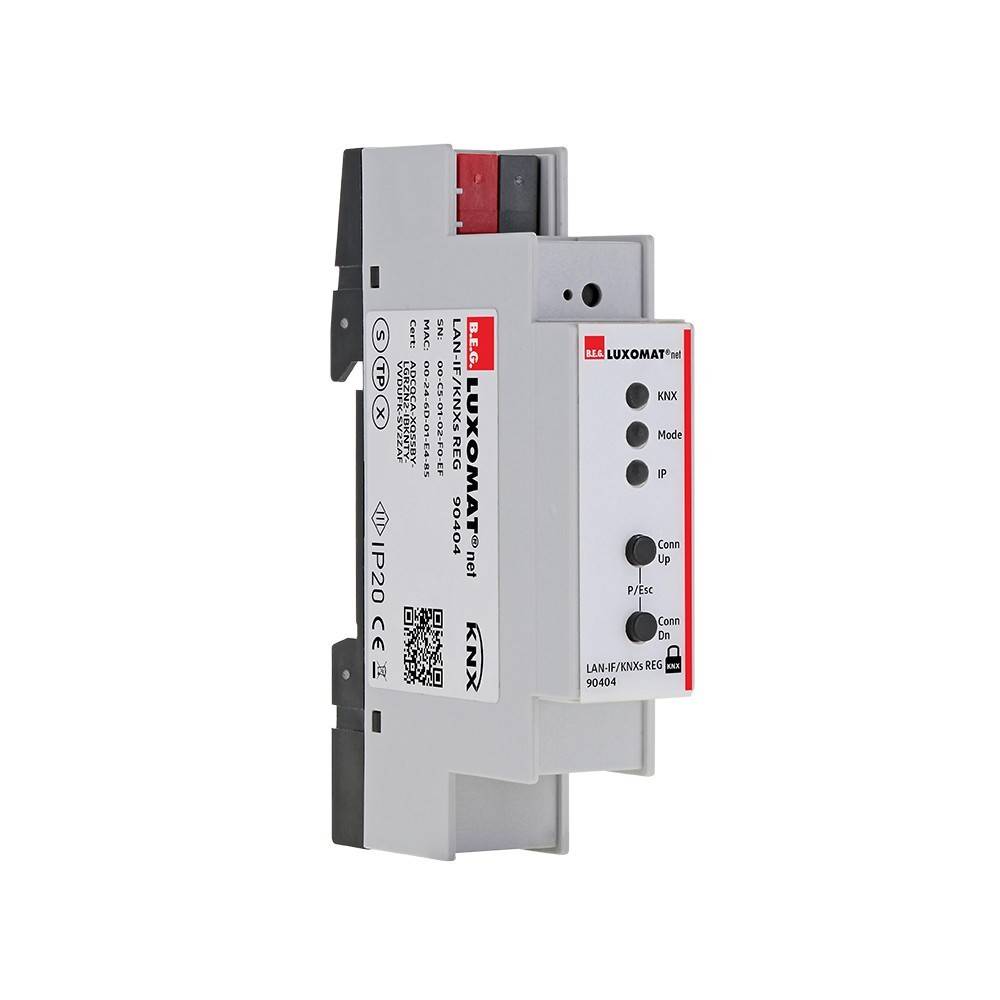 BEG Brück Electronic KNX-IP-Schnittstelle LAN-IF/KNXs REG weiß
