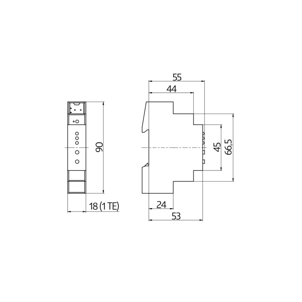 BEG Brück Electronic KNX-IP-Schnittstelle LAN-IF/KNXs REG weiß