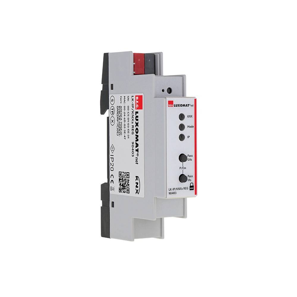 BEG Brück Electronic KNX-Linienkoppler LK-IP/KNXs REG weiß