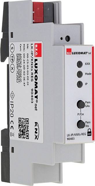 BEG Brück Electronic KNX-Linienkoppler LK-IP/KNXs REG weiß