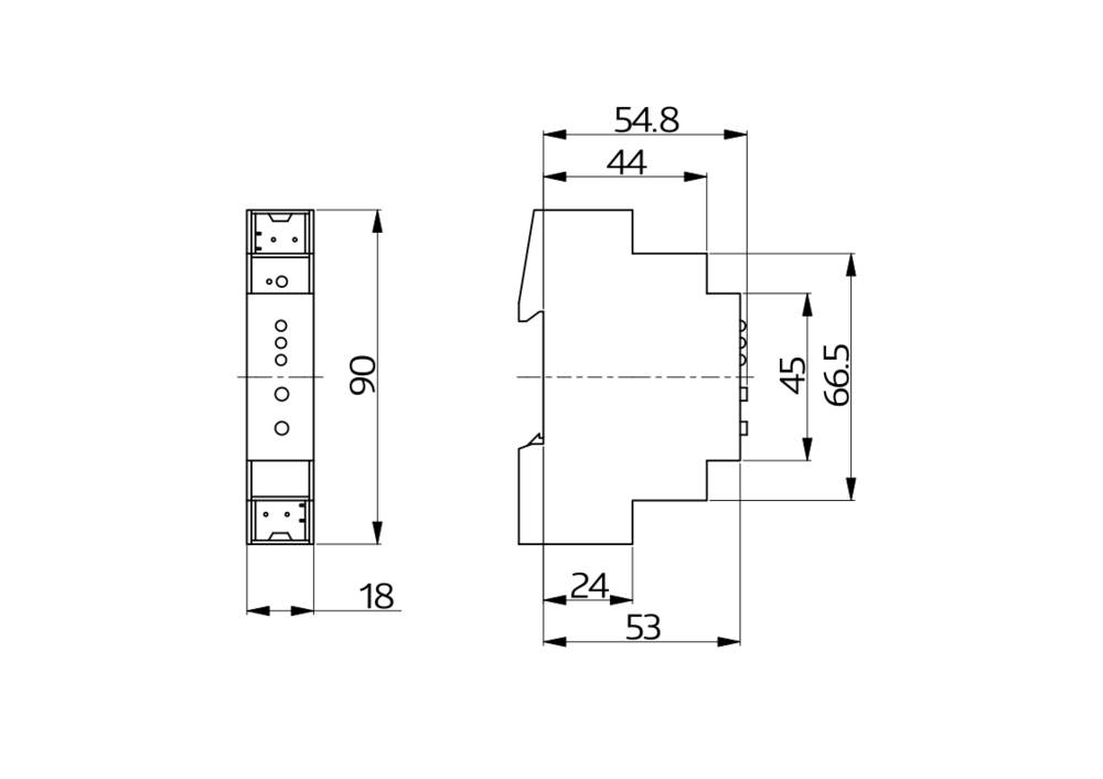 BEG Brück Electronic KNX-Linienkoppler LK-TP/KNX REG weiß