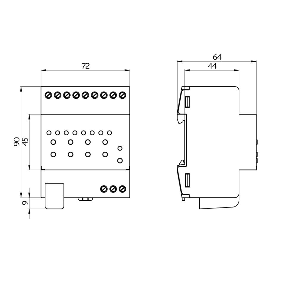 BEG Brück Electronic Jalousieaktor SBA4-230/10HKNXREGws