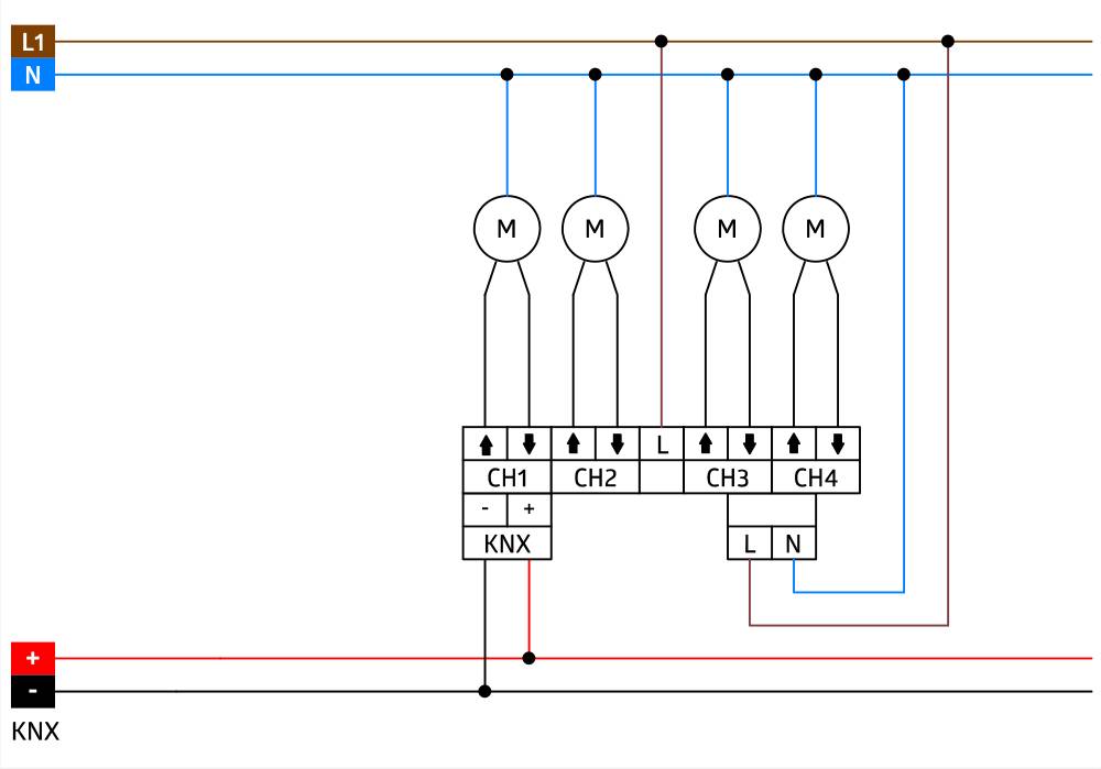BEG Brück Electronic Jalousieaktor SBA4-230/10HKNXREGws