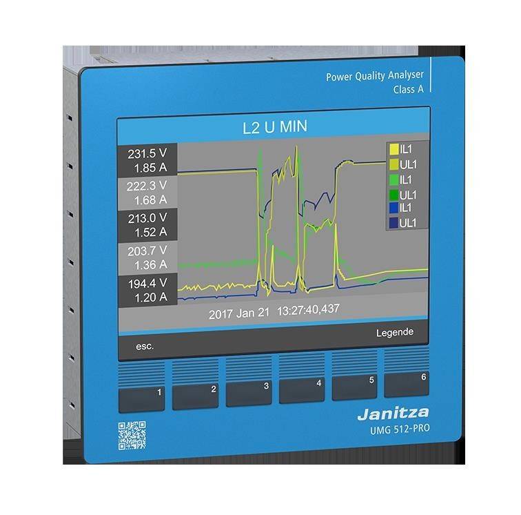 Janitza Electronic Spannungsqualitäts-Analys. UMG 512 #5217003