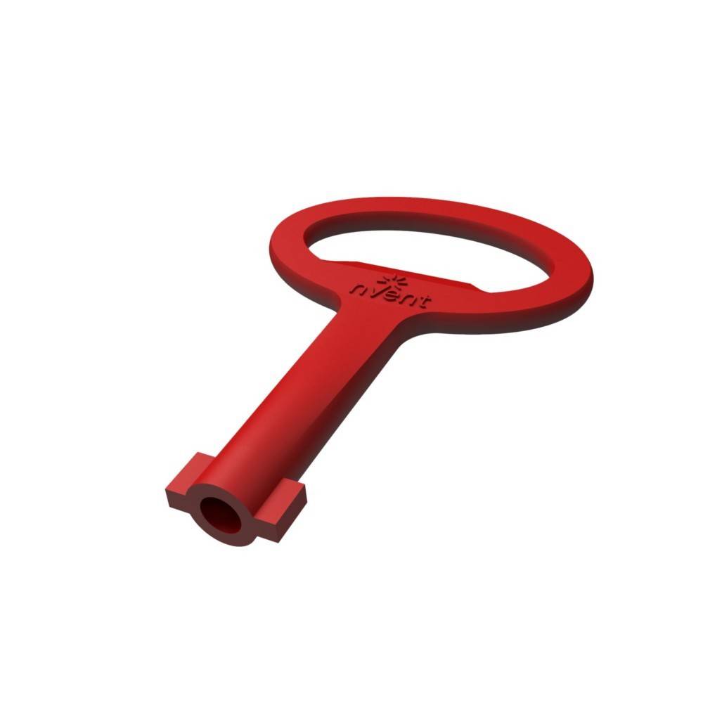 Ein rotes, ovales Werkzeug mit geradem Schaft, das häufig für spezifische mechanische oder industrielle Zwecke verwendet wird.