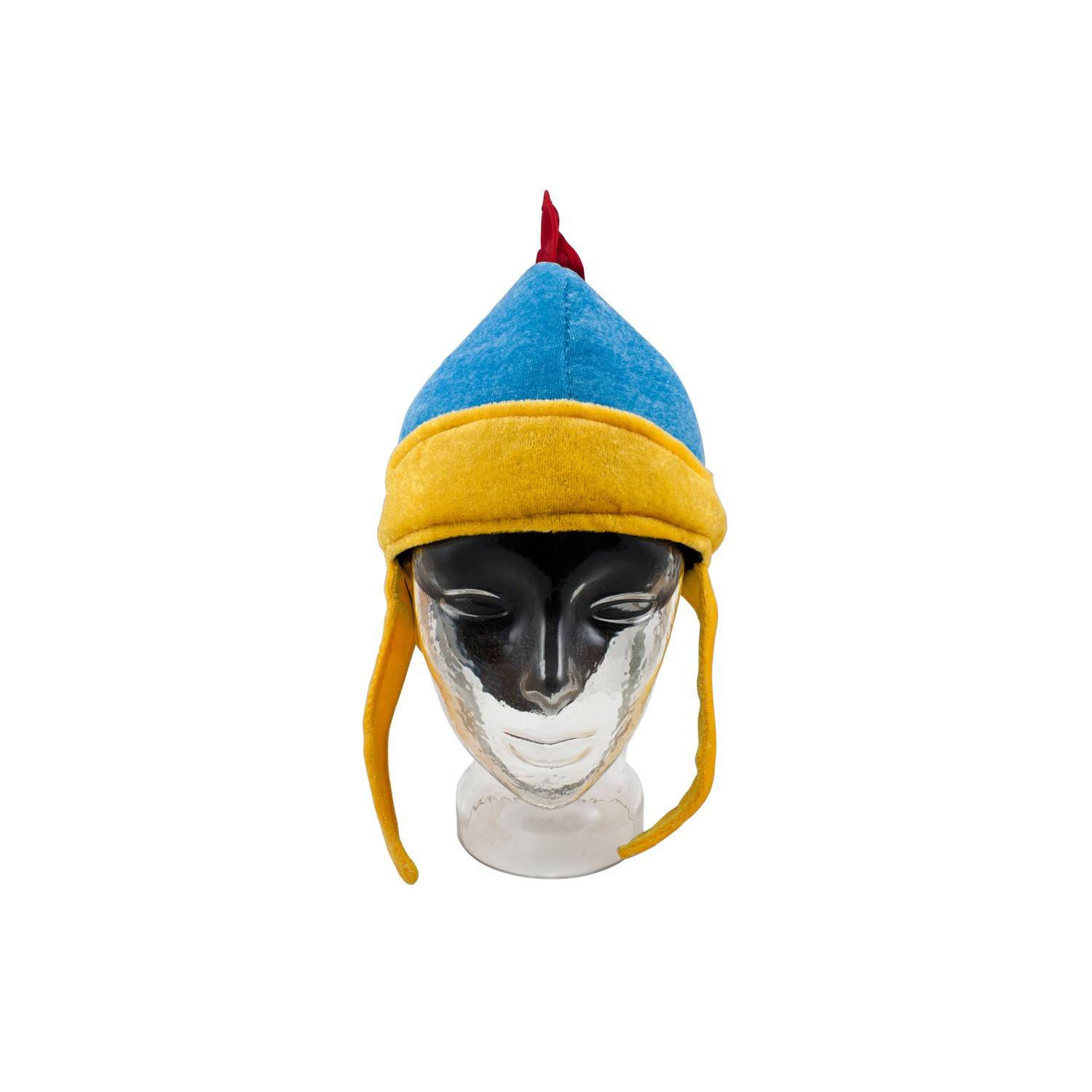 BestSaller 1330 Kinder Römerhelm aus Stoff / Sparta / Sankt Martin ca. 57 cm Kopfumfang, rot/blau/gelb