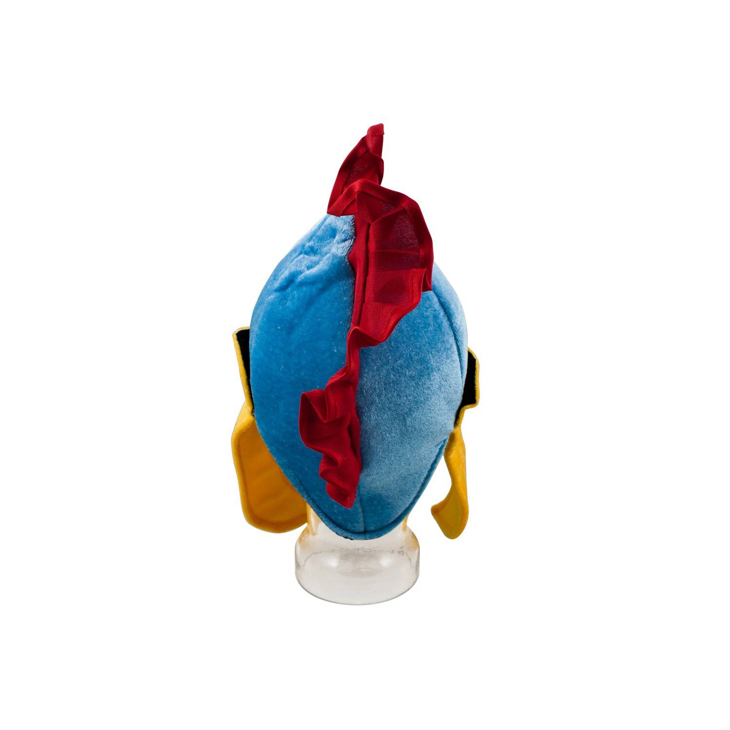 BestSaller 1330 Kinder Römerhelm aus Stoff / Sparta / Sankt Martin ca. 57 cm Kopfumfang, rot/blau/gelb