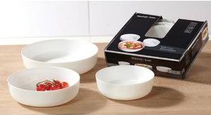 Ritzenhoff & Breker Schalen-Set ''FRESH'', 3-teilig aus Glas, spülmaschinen- und ofenfest,