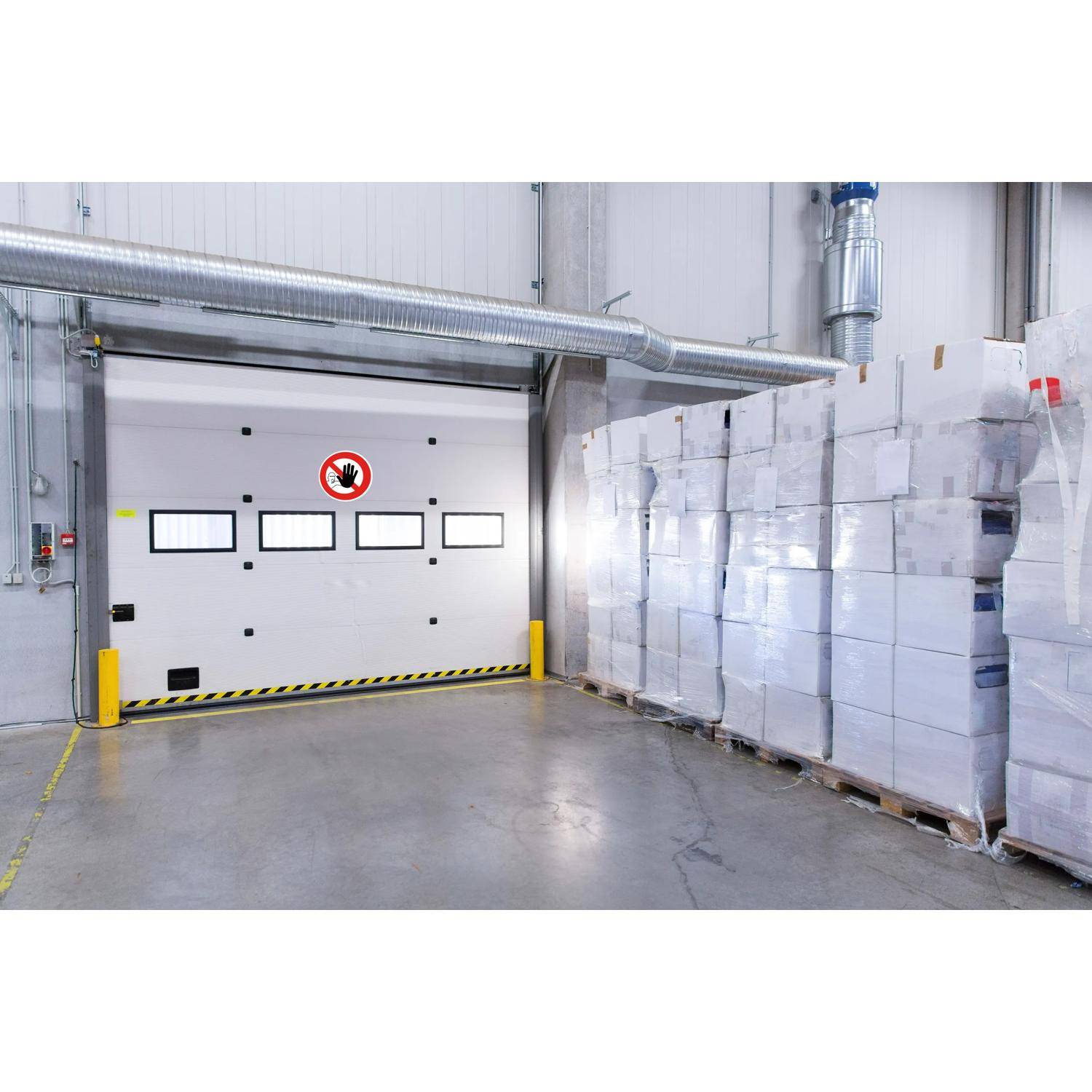 Exacompta Hinweisschild Zutritt verboten PVC selbstklebend 20 cm Rot 67013E