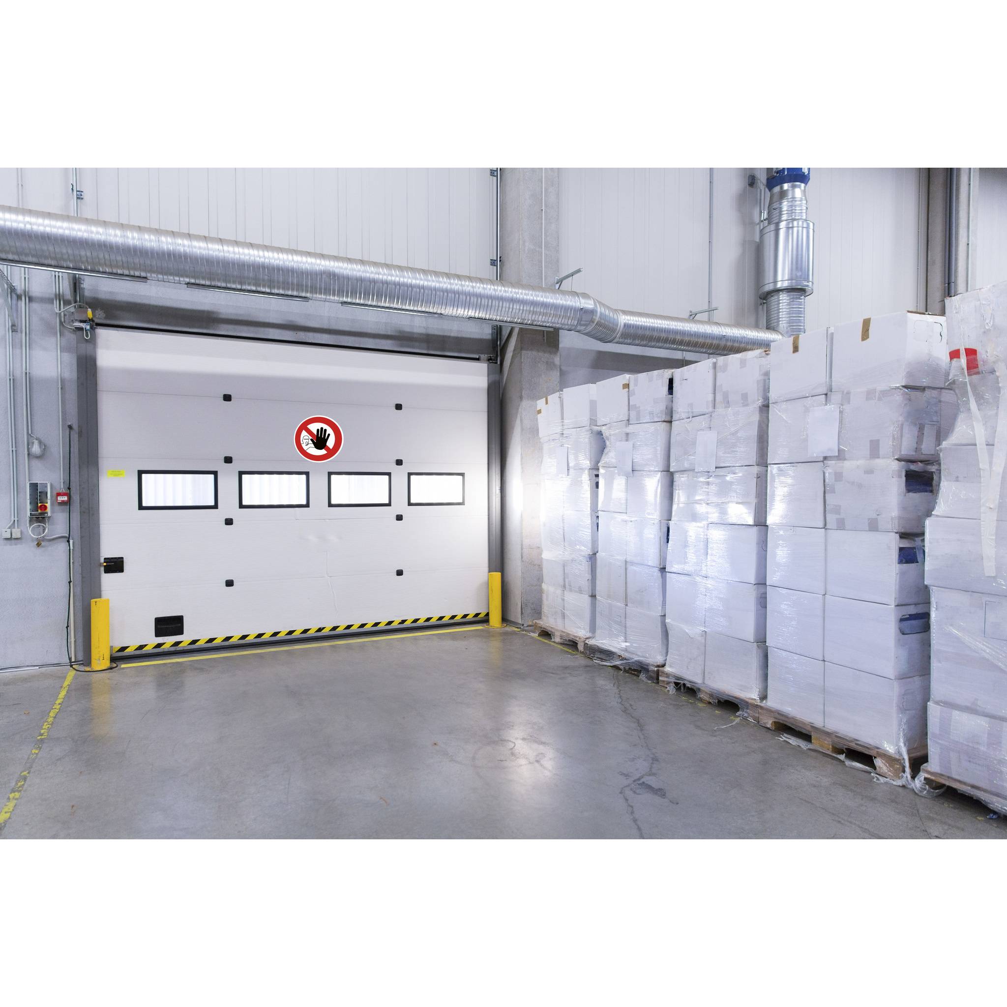 Exacompta Hinweisschild Zutritt verboten PVC selbstklebend 20 cm Rot 67013E